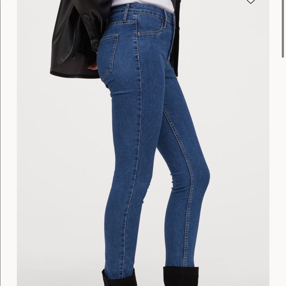 H&M dark wash skinny jeans!